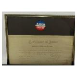 Vintage Pinback Buttons and Display Case