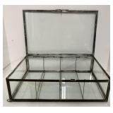 Antique Glass and Metal Display Case