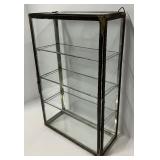 Antique Glass and Metal Display Case