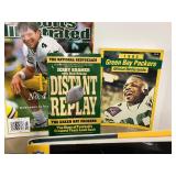 Lot of Green Bay Packers Collectibles, Puzzle, Magazines, Brett Favre Danbury Mint 8PC