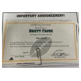 Lot of Green Bay Packers Collectibles, Puzzle, Magazines, Brett Favre Danbury Mint 8PC