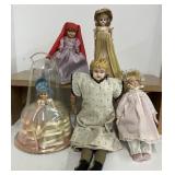 Lot of Vintage and Antique Dolls Some German Bisque