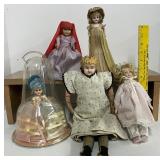 Lot of Vintage and Antique Dolls Some German Bisque