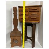 Small Wood Furniture Lot of 3
