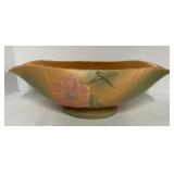 Unmarked Pottery Floral Bowl Possibly Roseville or Weller Dogwood Floral