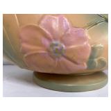 Unmarked Pottery Floral Bowl Possibly Roseville or Weller Dogwood Floral