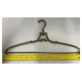 Antique Ornate Brass Wedding Dress Hanger
