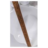 Milkglass Punchbowl and Cups Grapevine and Leaf Pattern with gold tone base and ladle