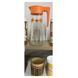 1970s Thermo-Serv Insulated Tumblers "Food Shopper Showcase" and Vintage Spaghetti-O
