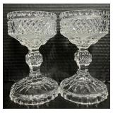 Crystal Decanter and Set of 2 Crystal Candleholders