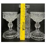 Crystal Decanter and Set of 2 Crystal Candleholders