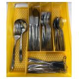 Corelle 60th Anniversary 4 PC Set NEW in Box and MCM Midcentury Modern Oneida Flatware
