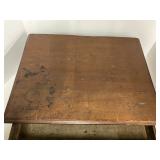 Vintage Spool Cabinet with Two Drawers Cane Front