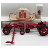 Vintage Plastic IH International Harvester Farmall Tractor Hat Tumbler