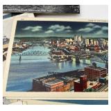 Large Lot of Vintage Travel Postcards