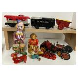 Lot of Tin Litho Vintage Toys and Toy Parts
