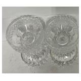 Crystal Decanter and Set of 2 Crystal Candleholders