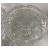 Crystal Decanter and Set of 2 Crystal Candleholders