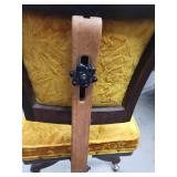 Victorian Style Office Chair on Wheels