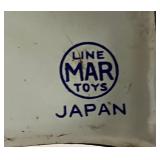 Vintage Toy Lot Tin Litho Navy Plane Line Mar Toys, Rubber Toys