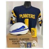 Planters Peanuts Mr. Peanut T-Shirt Bike Helmut Baseball Promo Items