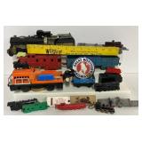 Toy Train Lot Train Whistles Miniatures Auburn Rubber Train