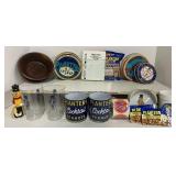 Planters Peanut Mr. Peanut Lot Promo Items Lowball Glasses Ashtray
