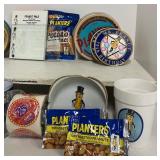 Planters Peanut Mr. Peanut Lot Promo Items Lowball Glasses Ashtray