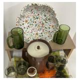 Vintage Avocado and Browns Kitchen Lot