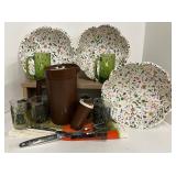 Vintage Avocado and Browns Kitchen Lot