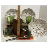Vintage Avocado and Browns Kitchen Lot