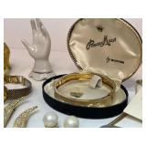 Lot of Vintage Costume Jewelry Princess Mara GF Bracelt with Original Box, Celebrity Cameo