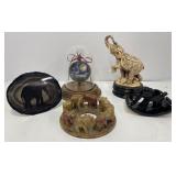 Elephant Collectibles Ink Blotter Carved Stone
