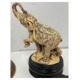 Elephant Collectibles Ink Blotter Carved Stone