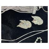 Silver Gold and Crystal Jewelry Lot