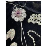 Silver Gold and Crystal Jewelry Lot
