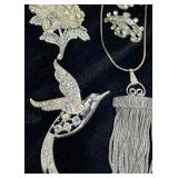 Silver Gold and Crystal Jewelry Lot