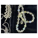 Silver Gold and Crystal Jewelry Lot