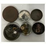 Parts Antique Watches Pocketwatches and Shipping Tins