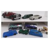Vintage Toy Car Lot  Hubley Roadster Dinky Tootsie