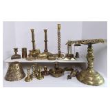 HUGE Brass Lot Candleholders Ducks MISC