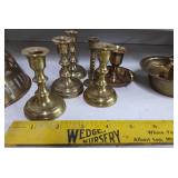HUGE Brass Lot Candleholders Ducks MISC