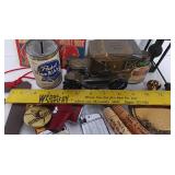 Vintage Pabst Blue Ribbon Bank, Cigarette Lighters Small Collectibles LOT