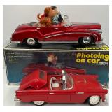 Toy Model Convertibles Photoing on Car Tin Toy Japan