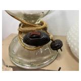 Glass Kerosene Lamp Lot of 5 and Hurrican Hobnail Shade