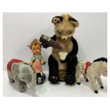 Vintage Antique Wind Toys Drinking Panda