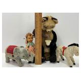 Vintage Antique Wind Toys Drinking Panda