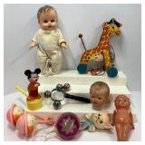 Vintage Fisher Pricce Jingle Giraffe So Wee Doll by Sunababe Vintage Baby Toy Lot
