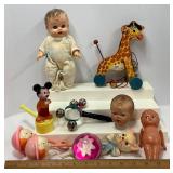 Vintage Fisher Pricce Jingle Giraffe So Wee Doll by Sunababe Vintage Baby Toy Lot