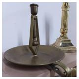 Brass Candle Sticks and Planter Lot